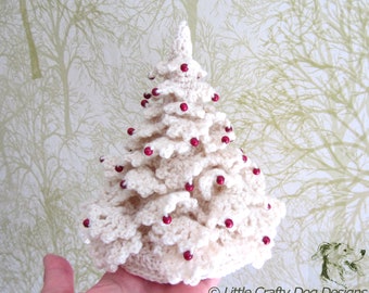 Scandi Christmas Tree Crochet Pattern - Termes de crochet américain - Décoration de Noël, modèle PDF