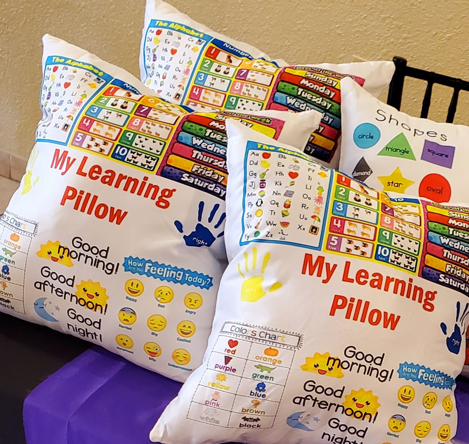 Learning Pillows Etsy