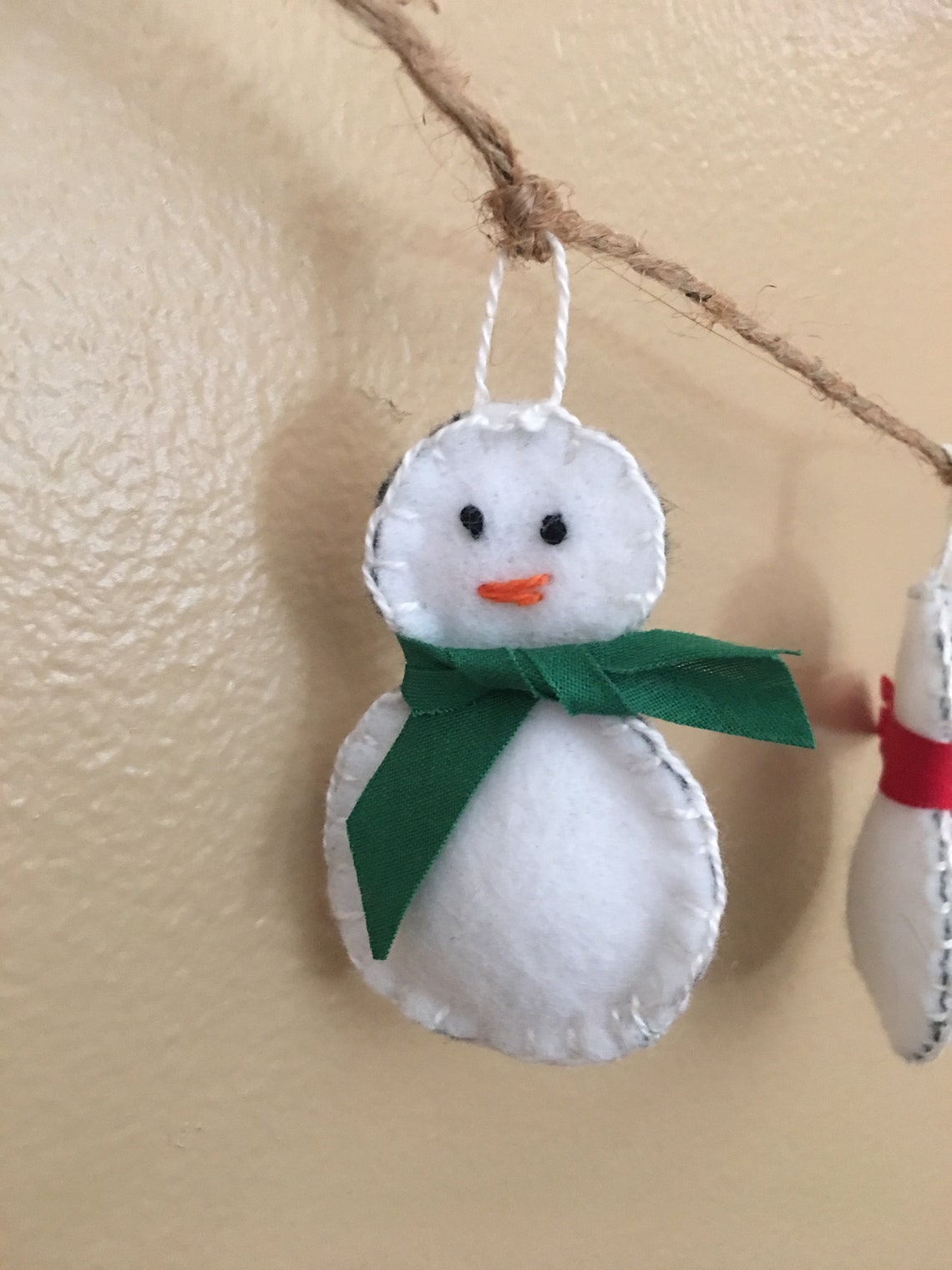 Snowman Garland Handmade Felt Garland Etsy Singapore
