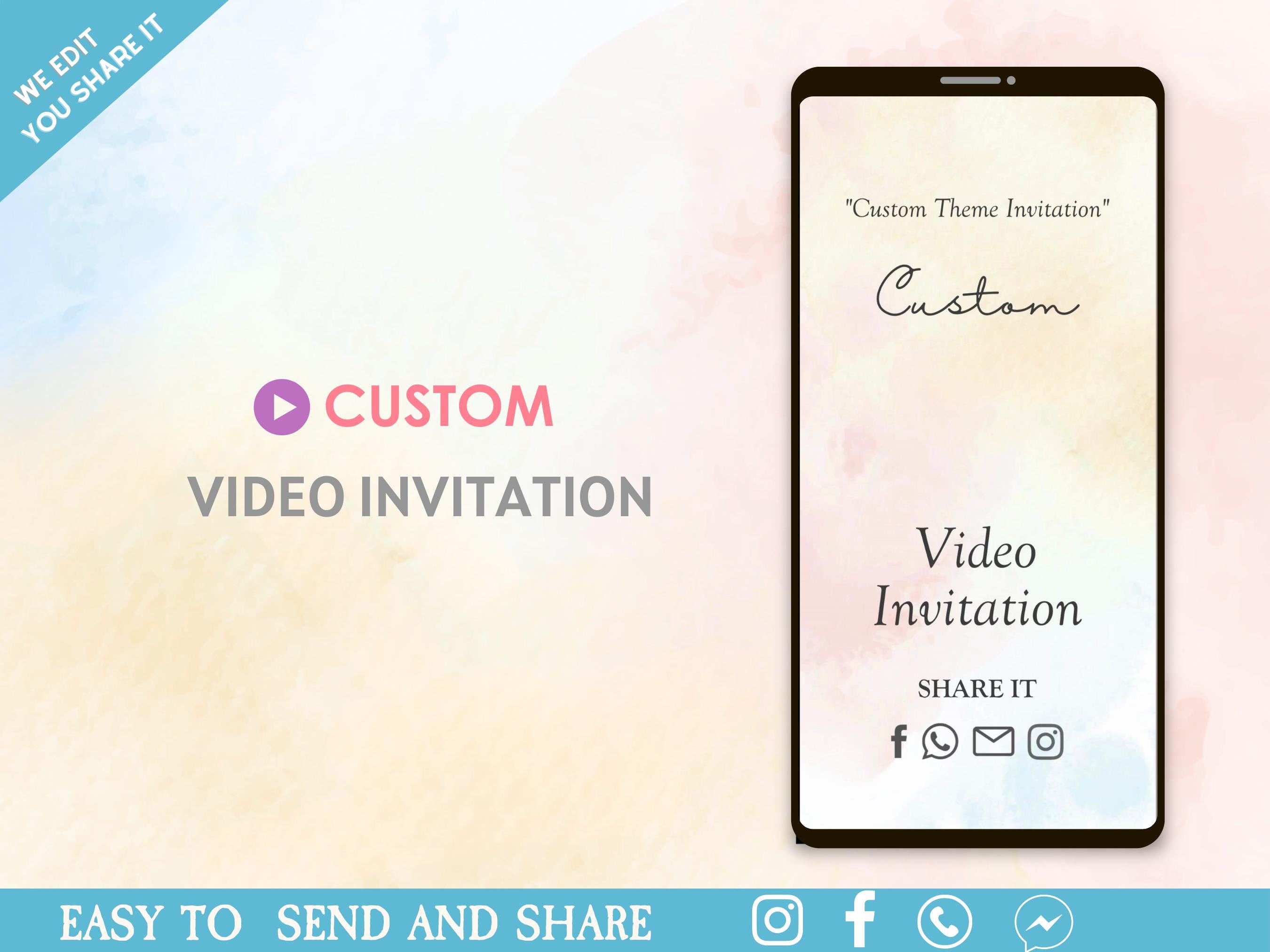 Custom Animated Invitation [any Theme/event] - Custom Animated Video ...