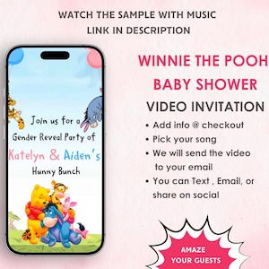 Winnie the Pooh Baby Shower Einladung - was wird unsere kleine Hunny Bee Baby Shower Digital einladen - Winnie the Pooh Theme einladen