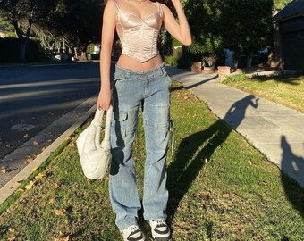 Low Rise Cargo Pants - Etsy