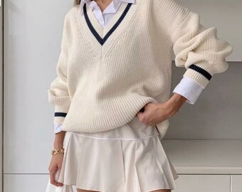 oversized cricket jumper