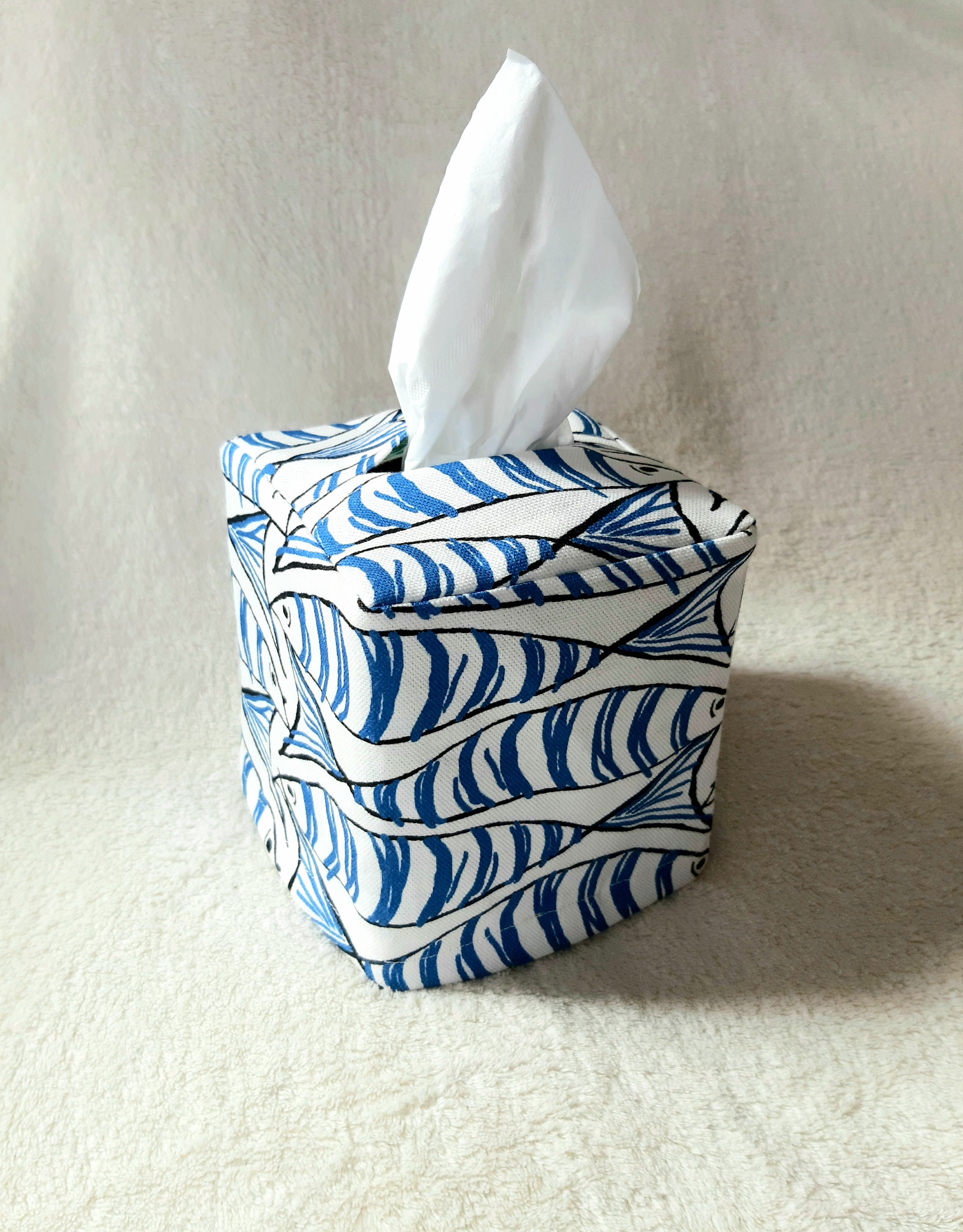 Tissue Box Cover With Anchor Striped Tissue Box Anchor -  Israel