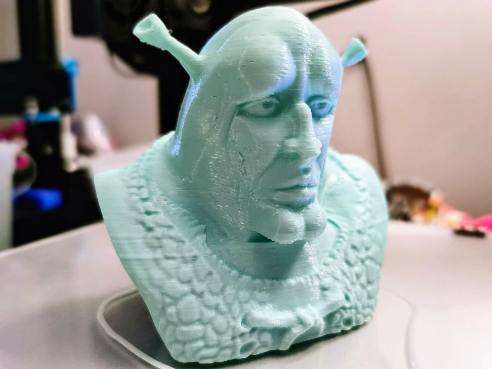 Handsome Shrek / Squidward bust 3D Printed Painted or Etsy