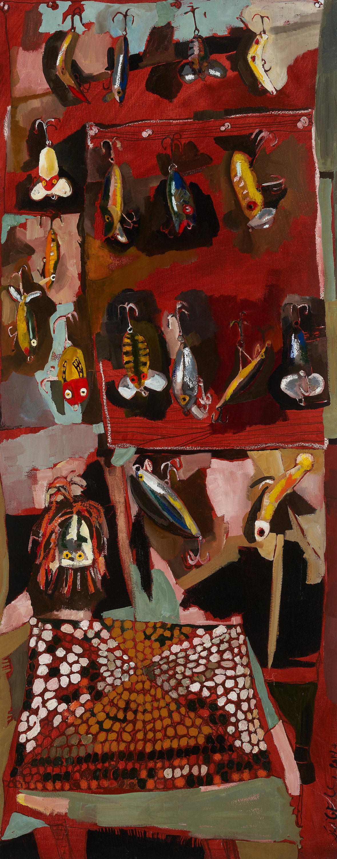 Fishing Lures 1 Oil Painting Etsy