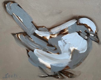 Maine Song Bird Oil Painting. Erin McGee Ferrell ArtistAMERICAN.com