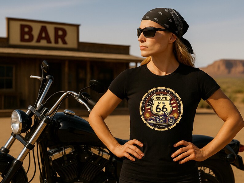Route 66 Motorcycle PNG: Vintage Biker Design (instant Download) - Etsy