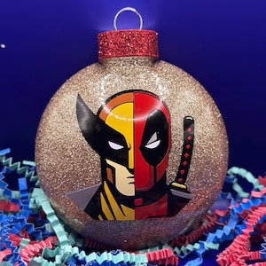Deadpool Ornamnet/Wolverine Ornament/Christmas/ Deadpool/BYEBYEBYE/Personalized ornaments/gift