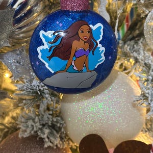 Personalized Little Mermaid Ariel Ornament/ Halle Bailey/ Little Mermaid/ 2023/