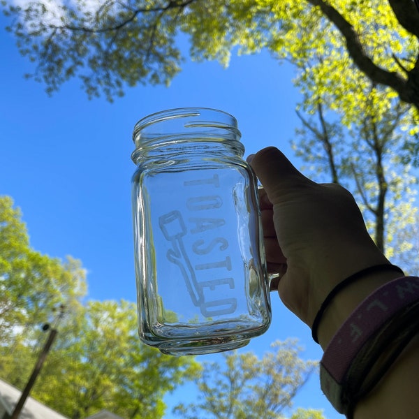 Etched Mason Jar Etsy