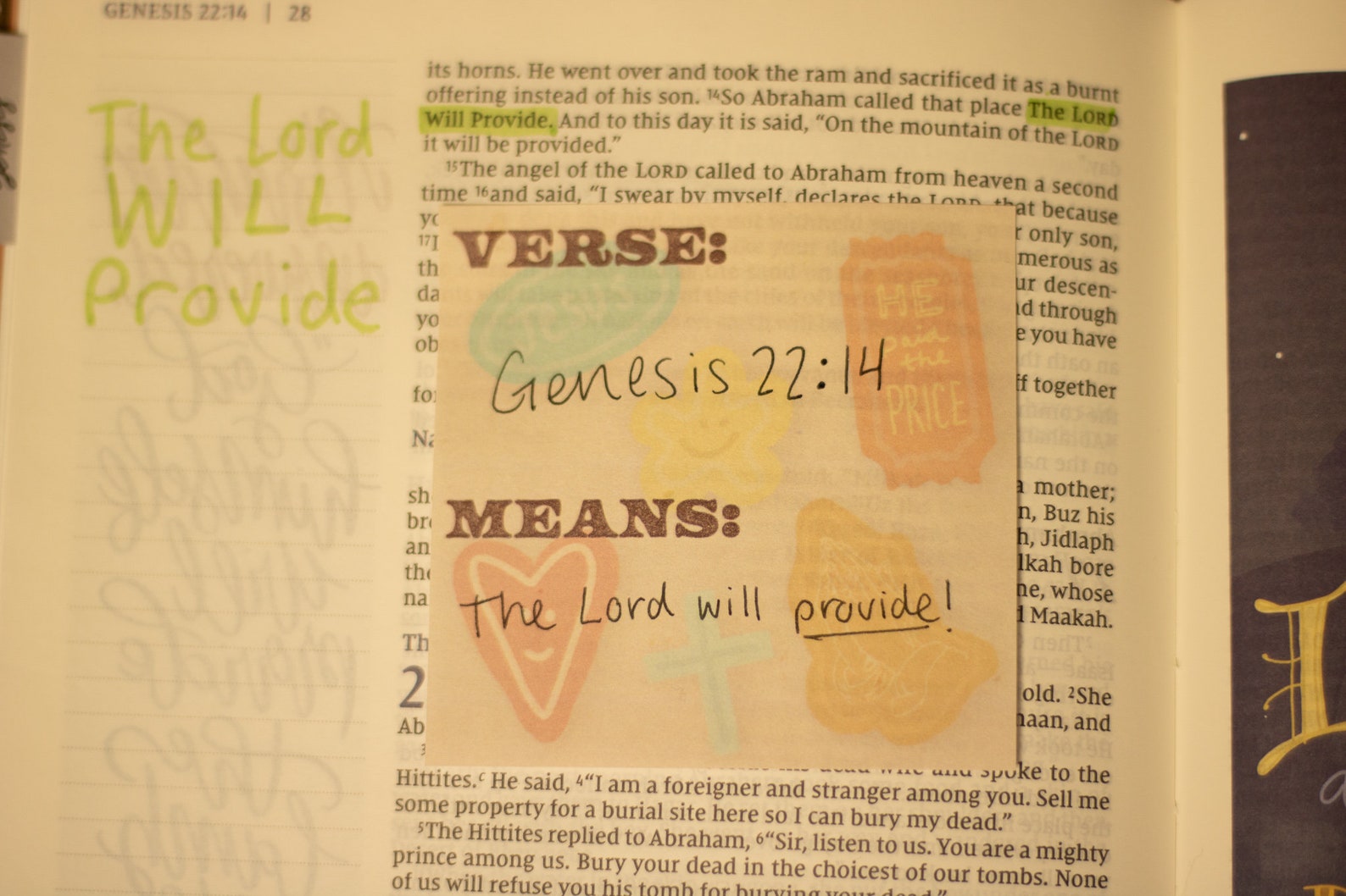 Bible Verse Sticky Notes Post It Notes Bible Study Etsy