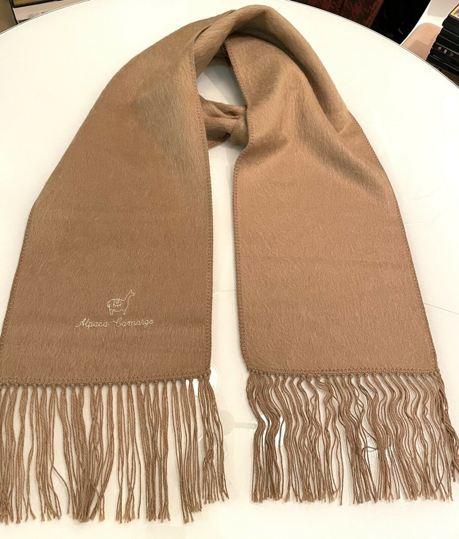 100 Baby Alpaca Scarf from Peru. Handmade Details. Colors Etsy