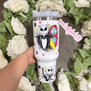 Vaso de 40 oz de Jack y Sally