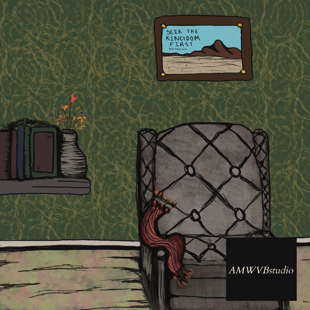 Scenes From the Chair Illustration Cozy Art Print Etsy