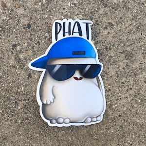 Adipose Phat Vinyl Sticker | Doctor Who Merchandise | Cute TV Show Decor | Perfect Gift for Fans