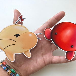 Earthbound Mr. Saturn & Foppy Vinyl Sticker Set | Super Nintendo Inspired Art