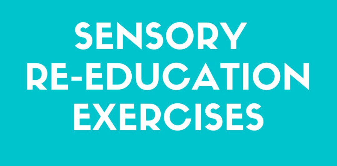 Sensory Reeducation Home Exercise Program Etsy