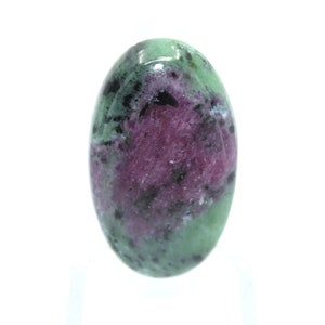 Pretty Ruby Zoisite Oval Cabochon Gemstone For Jewelry, Natural Ruby Zoisite Loose Cabochon Gemstone {25.50 Cts, 20X33X7 MM}