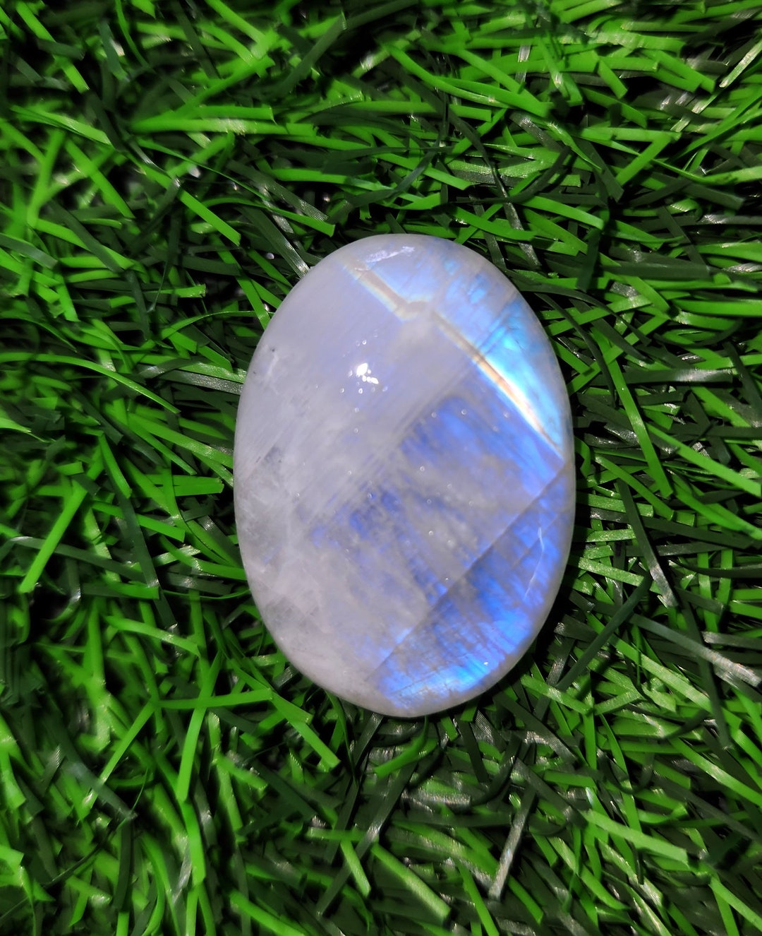 51.20 Cts Most Valuable Rainbow Moonstone Loose Gemstone, Natural