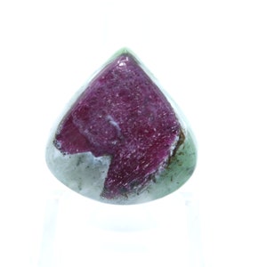 AA Grade Ruby Zoisite Pear Cabochon Polished Gemstone, Ruby Zoisite Loose Cabochon Gemstone For Jewelry {37.45 Cts, 24X24X7 MM}