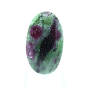 AA+ Grade Ruby Zoisite Loose Cabochon Gemstone, High Quality Ruby Zoisite Oval Cabochon Gemstone {60.35 Cts, 23X40X6 MM}