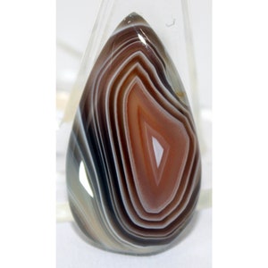 24.75 Cts Super Botswana Banded Agate Pear Cabochon Gemstone, Botswana Banded Agate Gemstone Cabochon, Banded Agate Gemstone {17x30x7 MM}