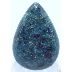 51.60 Cts Beautiful Ruby Kyanite Pear Cabochon Loose Gemstone, Ruby In Green Kyanite Gemstone Cabochon, Ruby In Kyanite Gemstone 24X35X5 mm