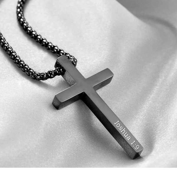 Mens Cross Necklace Etsy