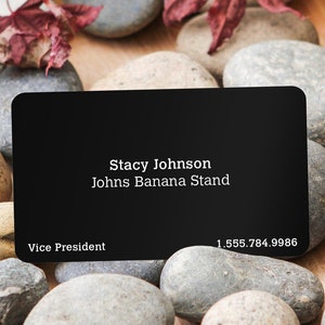 Personalized WALLET CARD Metal Business Cards Custom Engraved Groomsmen Fathers Day Gift for Dad Him Grandpa Gift for Men Couples Cute