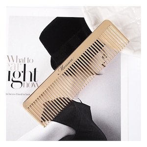 Personalized COMB Combs Rose Gold Pink Hair Gift for Her Women Girlfriend Mom Salon Stylist Bridal Bridesmaid Wedding Gift Custom Engraved