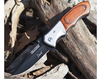 Personalized POCKET KNIFE Knives Groomsmen Birthday Gift for Him Dad Men Wedding Fishing Anniversary Hunting Custom Boyfriend Girlfriend