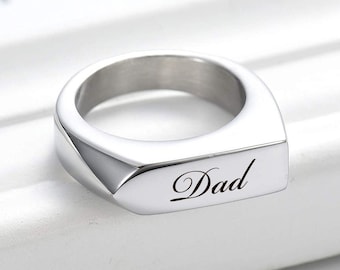 Personalized URN RING Cremation Jewelry for Women Human Ashes Keepsake Dog Cat Hair Pet Memorial Sympathy Waterproof Custom Custom Engraved