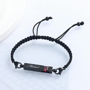 Personalized URN BRACELET Cremation Jewelry for Men Women Human Ashes Keepsake Dog Cat Hair Pet Memorial Sympathy Waterproof Custom Engraved