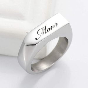 Personalized URN RING Cremation Jewelry for Women Human Ashes Keepsake Dog Cat Hair Pet Memorial Sympathy Waterproof Grandpa Custom Engraved