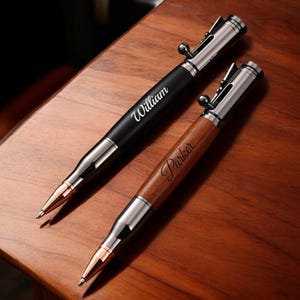 Stylos personnalisés STYLO À BOULON Cadeau garçons d'honneur pour lui Papa Hommes Enseignant L'obtention du diplôme Laiton Anniversaire Petit ami Grand-père Gravure personnalisée