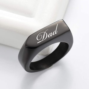 Personalized URN RING Cremation Jewelry for Women Human Ashes Keepsake Dog Cat Hair Pet Memorial Sympathy Waterproof Grandpa Custom Engraved