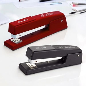 Personalized STAPLER Office Work Staplers Teacher Gift for Him Dad Men Grandpa Women Her Mom Retirement Boss Birthday Custom Engraved