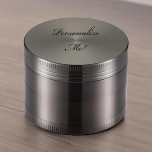 Personalized HERB GRINDER Grinders Groomsmen Gift for Him Dad Men Gift for Her Women Girlfriend Smoker Birthday Boyfriend Custom Engraved