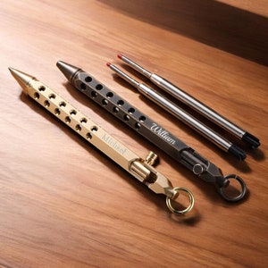 Stylos personnalisés STYLO À BOULON Gravure Personnalisée Garçons D'honneur Cadeau Fête Des Pères Pour Papa Lui Hommes Grand-père Enseignant L'obtention du diplôme Anniversaire d'entreprise