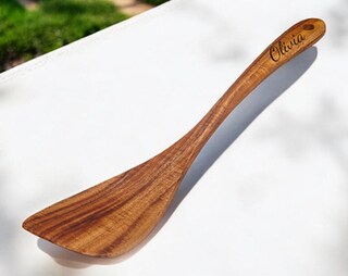 Vorisebo Set 10 Cucchiai Legno Per Cucinare - Utensili Da Cucina In Teak Naturale Fatti A Mano Con Supporto E Poggiamestolo - Antiaderenti E Regalo