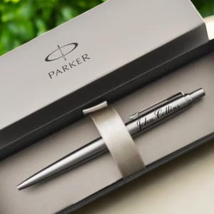 STYLOS PARKER JOTTER personnalisé stylo gravé personnalisé cadeau de remise des diplômes de professeur pour papa elle lui maman hommes mariage garçons d'honneur fête des pères anniversaire
