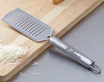 Personalized CHEESE GRATER Home Kitchen Cooking Groomsmen Gift for Him Dad Men Gift for Her Mom Bridesmaid Birthday Grandpa Custom Engraved