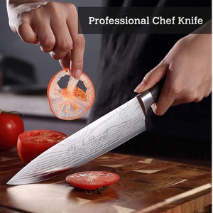 Personalized CHEF KNIFE Custom Engraved Housewarming Kitchen Cooking Home Bridesmaid Gifts for Her Mom Women Him Dad Men Boyfriend Wedding