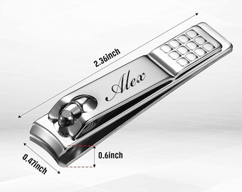Premium Stainless Steel Curved Nail Clipper with Catcher German No