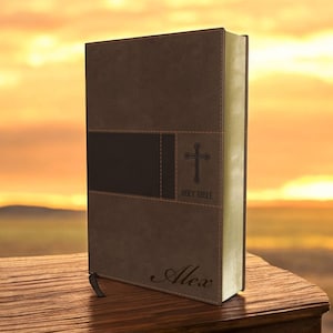 Personalized NIV BIBLE Name Christian Baptism Gift for Him Dad Men Her Mom Women Catholic Communion Confirmation Birthday Custom Engraved