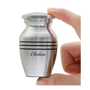 Personalized URN NECKLACE Cremation Jewelry for Women Human Ashes Keepsake Dog Cat Hair Pet Memorial Sympathy Waterproof Custom Engraved