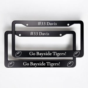 Personalized LICENSE PLATE FRAME Cover Bracket Car Accessories Groomsmen Gift for Him Dad Men Team Business Logo Birthday Custom Engraved
