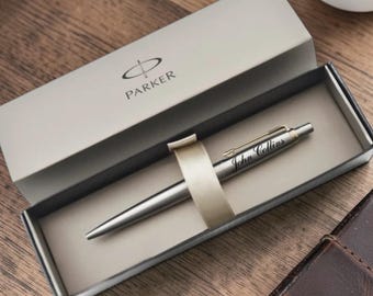 Bolígrafo personalizado PARKER JOTTER, regalo de cumpleaños para él, ella, mamá, papá, hombres, aniversario de bodas, grabado personalizado.