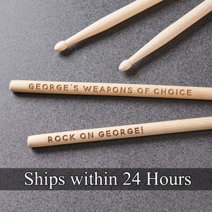 Custom made drum sticks top